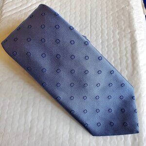 *EUC Vtg Brooks Brothers 346 Men Tie Imported Blue on Blue Silk Jacquard Classic